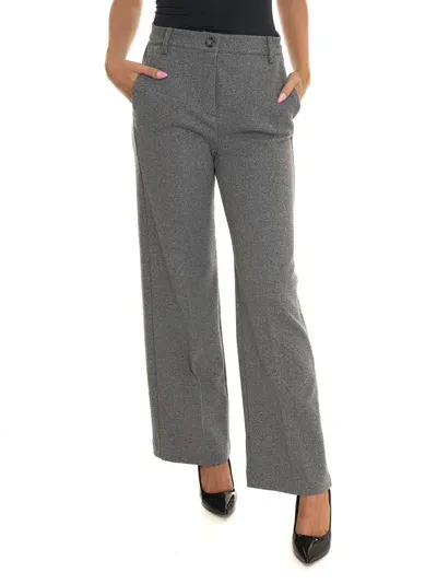 Weekend Max Mara Panetto Palazzo Trousers In Grey