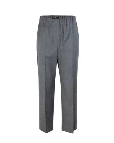 Weekend Max Mara Straight Leg Pleated Trousers In Grey