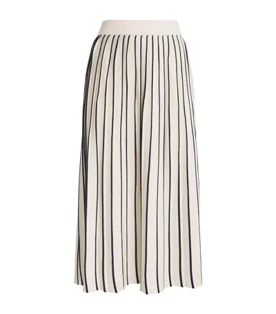 Weekend Max Mara Pleated Midi Skirt In Blue