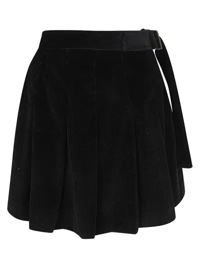 Weekend Max Mara Pleated Mini Skirt In Black