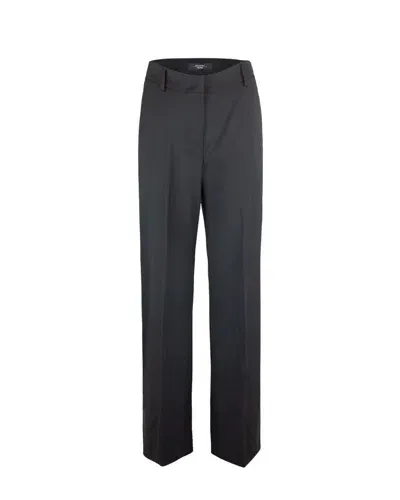 Weekend Max Mara Pleated Straight Leg Pants In Black