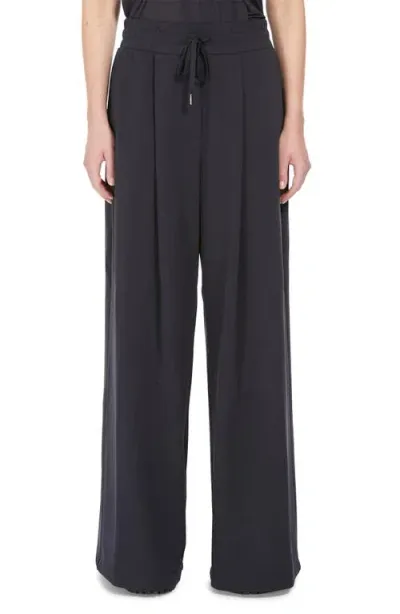 Weekend Max Mara Romagna Drawstring Jersey Pants In Black