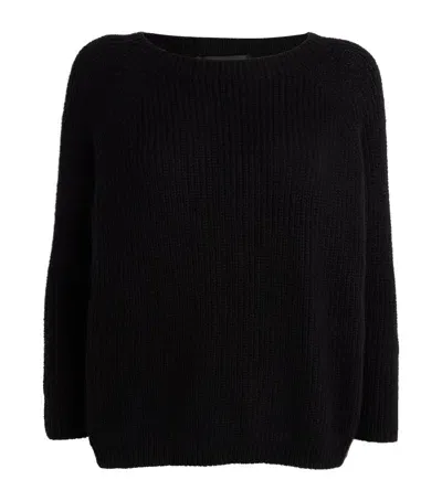 Weekend Max Mara Round-neck Sweater In Black