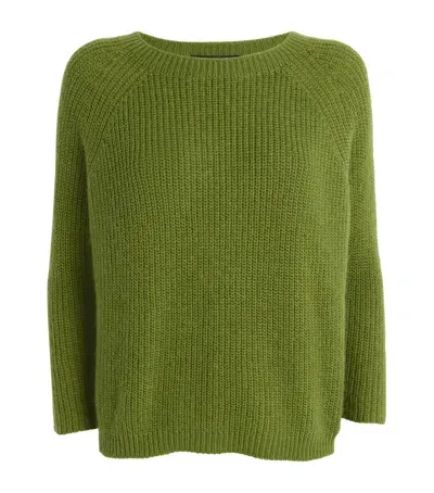 Weekend Max Mara Round-neck Sweater In Green