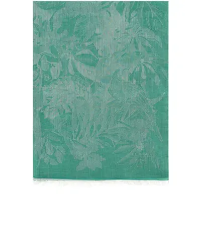 Weekend Max Mara Sarta Green Foulard Scarf