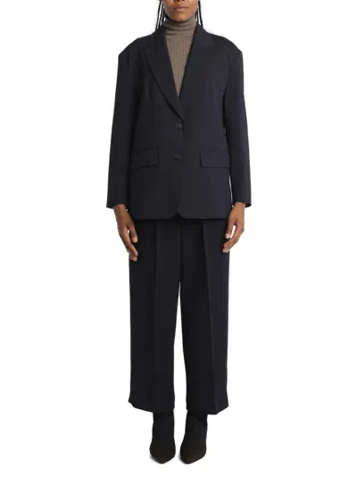 Weekend Max Mara Single-breasted Long-sleeved Jacket In Black