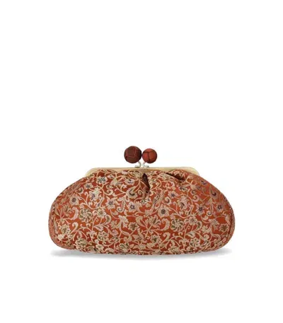 Weekend Max Mara Small Jacquard Pasticcino Bag In Orange