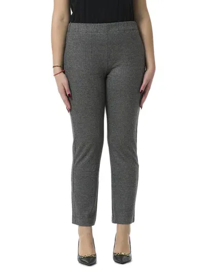 Weekend Max Mara Straight Leg Cropped Pants In Grey