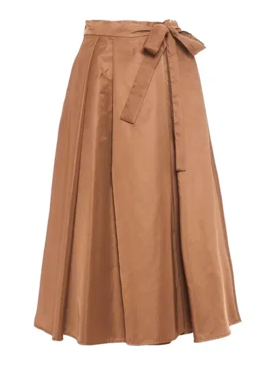 Weekend Max Mara Tema Tobacco Skirt In Brown