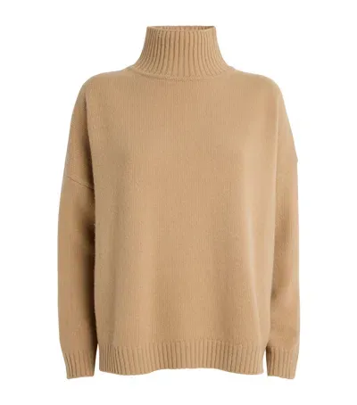 Weekend Max Mara Virgin Wool Sweater In Beige