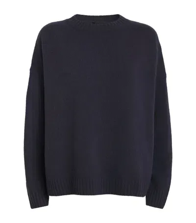 Weekend Max Mara Virgin Wool Sweater In Blue