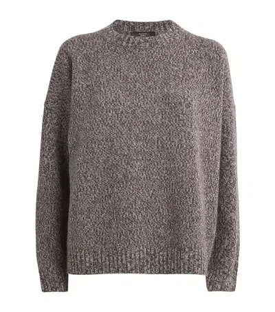 Weekend Max Mara Virgin Wool Sweater In Brown