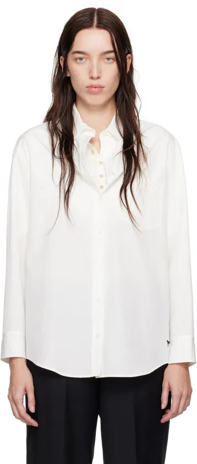 Weekend Max Mara White Alete Shirt In 016 White