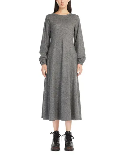 Weekend Max Mara Wilma Jacquard Midi Dress In Medium Grey