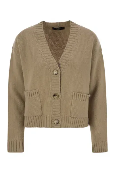 Weekend Max Mara Women's Arad - Soft Wool Cardigan In Sand