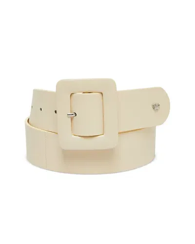 Weekend Max Mara Nappa Leather Brio Belt In Ivory