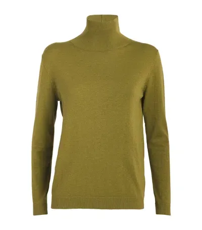 Weekend Max Mara Wool-blend Rollneck Sweater In Green