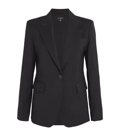 Weekend Max Mara Wool Single-breasted Blazer In Black