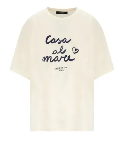 Weekend Max Mara Xanadu Cream T-shirt In White