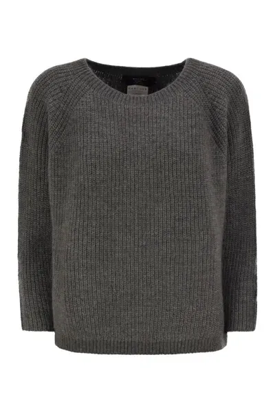 Weekend Max Mara Xeno - Mohair-blend Sweater In Gray