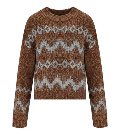 Weekend Max Mara Yen Brown Crewneck Jumper