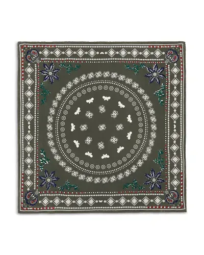 Weekend Max Mara Zelma Silk Scarf In Green/multi