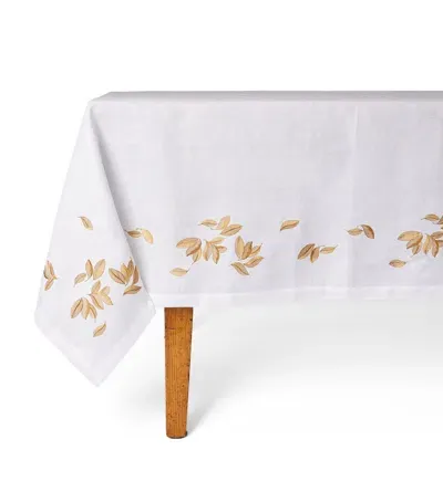 Weissfee Siena Linen Tablecloth In Gold