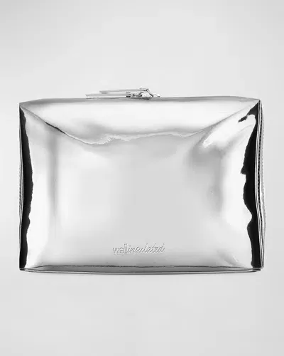 Wellinsulated Performance Beauty Bag, Large In Silver