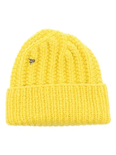 Werkstatt:münchen Cashmere Beanies In Yellow