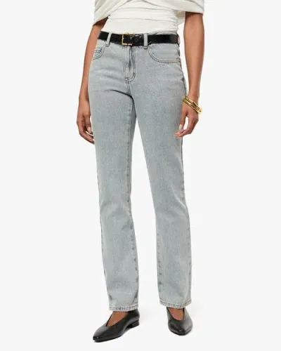 Weworewhat Mid Rise Straight Flare Jean In Antique Wash