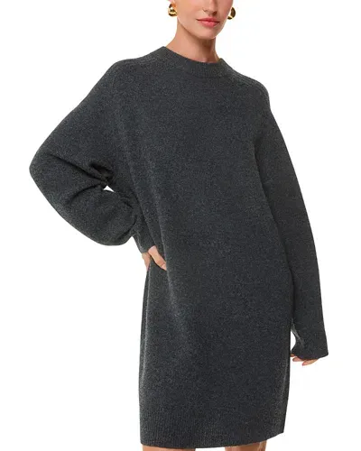 Whistles Ava Wool Sweater Dress In Grey