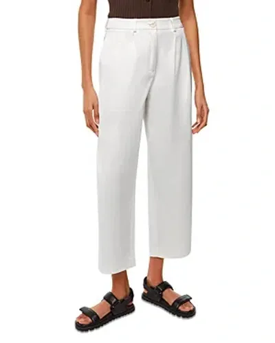 Whistles Bethany Barrel Leg Pants In White