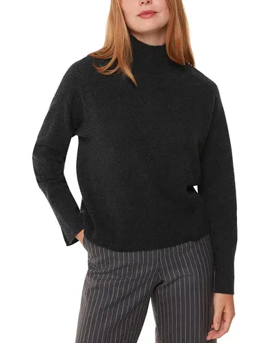 Whistles Cashmere Funnel Neck Sweater In Dark Grey