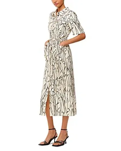 Whistles Fontella Dress In Ivory Multi