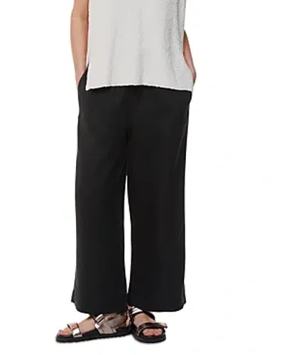 Whistles Linen Wide Leg Pants In Black