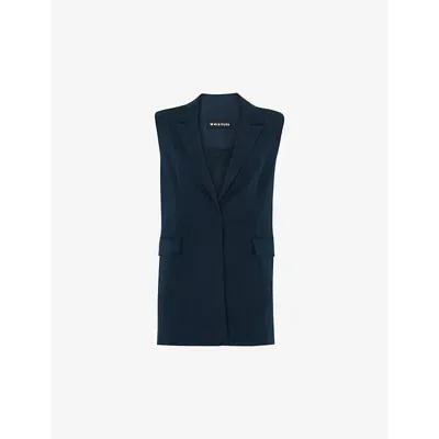 Whistles Joss Sleeveless Blazer In Navy