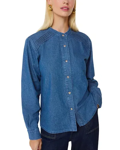 Whistles Pintucked Denim Shirt