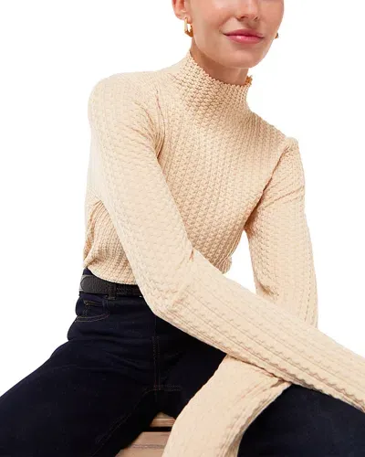 Whistles Textured High Neck Sweater In Ivory