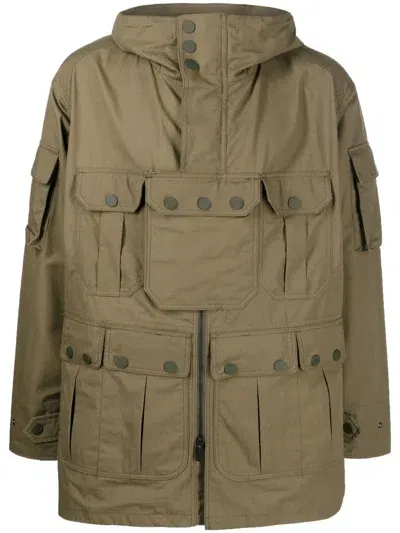 White Mountaineering Multi-pocket Military Jacket In Grün