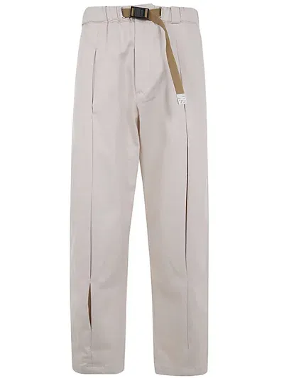 White Sand Long Trousers Clothing In Beige