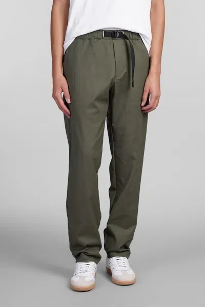 White Sand Pants In Green