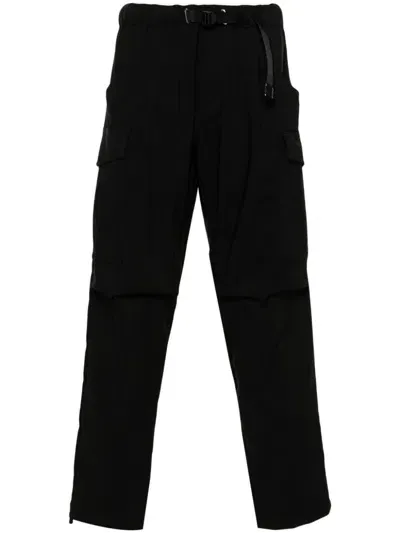 White Sand Tapered Cargo Pants In Schwarz