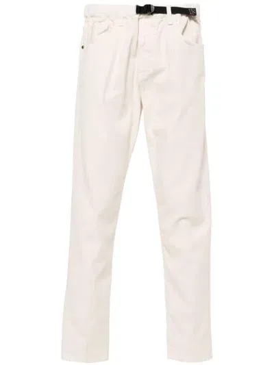 White Sand Tapered Trousers In Nude