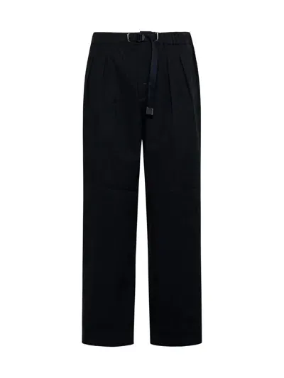 White Sand Trousers In Black