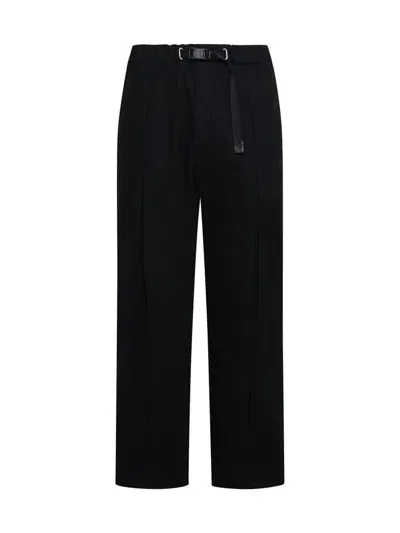 White Sand Trousers In Black