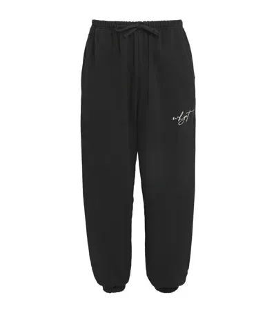 Whyat Cotton Logo Sweatpants In Black