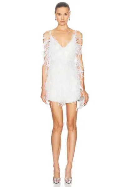 Wiederhoeft For Fwrd Feather Romper In White