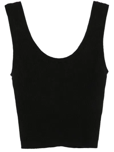 Wild Cashmere Gianna Tank Top In Black