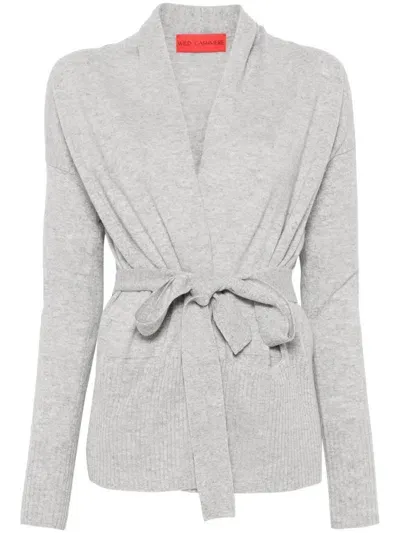 Wild Cashmere Kelly Cardigan In Grey