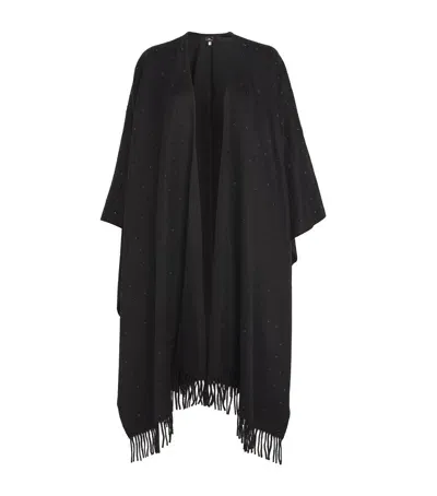 William Sharp Cashmere Crystal-embellished Scarf In Black